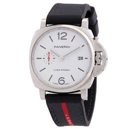 Panerai Luminor Due 42mm Luna Rosa Automatic White Dial Watch pam01673