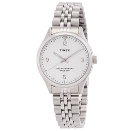 Timex TW2R69400 Waterbury Traditional Quartz White Dial Ladies Watch