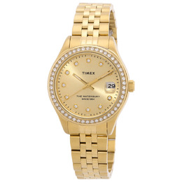 Timex Waterbury TW2U53800 - Gold Tone Stainless Steel Analog Quartz Watch with Date Display