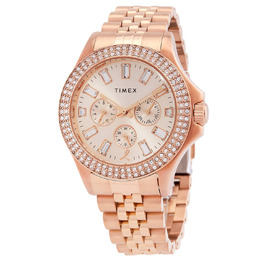 Timex Trend BCRF Kaia Ladies Quartz Watch Rose Gold Dial TW2V96700