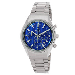 TIMEX Q Falcon Eye Chronograph Quartz Blue Dial Mens Watch Article No.: TW2W33700VQ