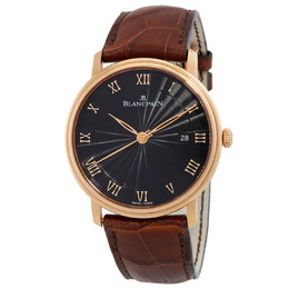 Blancpain Villeret Ultra Slim Black Dial - Article: 6651-3630-55B