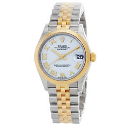 Rolex Datejust 31 White Dial Automatic Ladies Steel and 18kt Yellow Gold Jubilee Watch 278243wrj