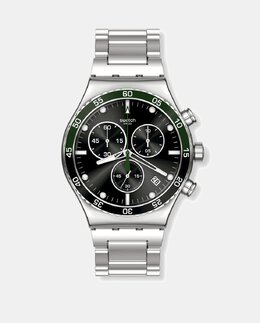 YVS506G стальные мужские часы Swatch, серый 7610522865327 | gris