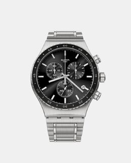 Carbonium Dream YVS495G мужские часы из серой стали Swatch, серый 7610522860018 | gris