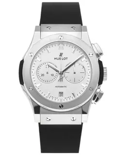 Hublot Classic Fusion Chronograph Titanium Automatic White Dial Rubber Strap Men's Watch 541.nx.2611.rx
