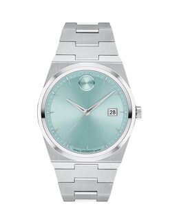 Часы Movado Quest, 40 мм, синий 5258203 | blue/silver