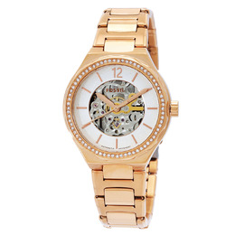Fossil Eevie BQ3781 Ladies Quartz Watch White Dial with Rose Gold Bracelet
