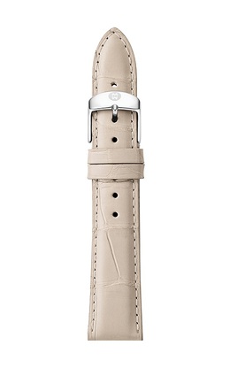 MICHELE Watch Strap - Cashmere Alligator Leather 18mm (Cream) MS18AA010274