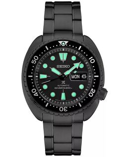 Мужские автоматические часы Prospex Diver, черные тона, браслет из нержавеющей стали, 45 мм Seiko, черный 18544014 | black