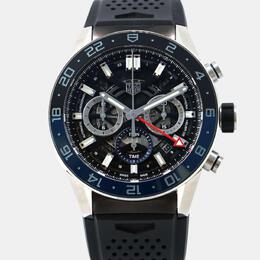 Tag Heuer Black Stainless Steel Carrera CBG2A1Z.FT6157 Automatic Men's Wristwatch 45 mm 1091041