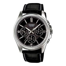 Часы Casio Waterproof Quartz Mens Black Analog, черный mtp-1375l-1avdf | black