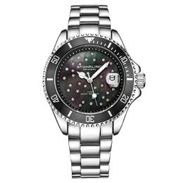 Stuhrling Женские кварцевые модные дайверские часы StarSea с браслетом из нержавеющей стали STÜHRLING Original, черный m190638098941 | black
