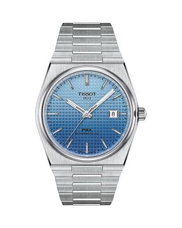 Часы Tissot PRX Powermatic 80, 40 мм, синий 5182628 | blue/silver