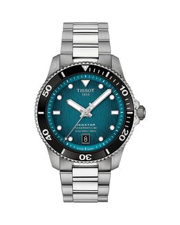 Часы Tissot Seastar 1000 Powermatic 80, 40 мм, синий 5089002 | blue/silver
