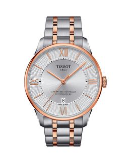 Двухцветные часы Tissot Chemin des Tourelles Powermatic 80, 42 мм, серебряный 4805374 | silver