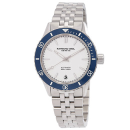 Raymond Weil Freelancer 2755-st3-30001 - Ladies Watch with White Dial and Automatic Movement