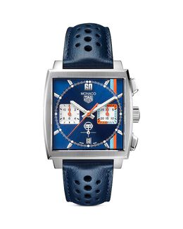 Мужские часы Tag Heuer MONACO Gulf Edition с автоматическим хронографом, синий 4408277 | blue