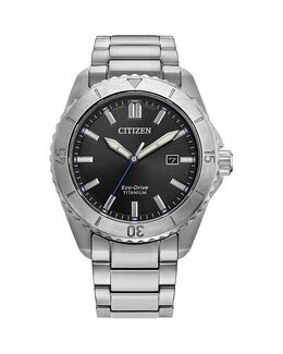Часы Citizen Eco Drive Weekender Brycen, 41 мм, черный 5246349 | black/silver