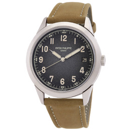 Patek Philippe Calatrava Textured Charcoal Gray Dial Automatic Mens Watch 5226g-001