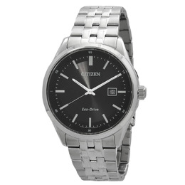 Citizen Black Dial Eco-Drive Mens Stainless Steel Watch bm7560-59e