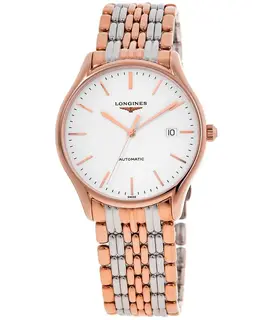 Longines Lyre Automatic Men's Watch 38mm Two Tone White Dial Model L49601127