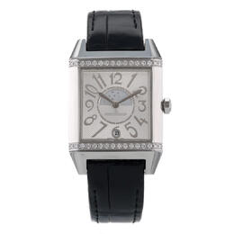 Pre-owned Jaeger-LeCoultre Reverso Squadra Lady Duetto Automatic Diamond White Dial Ladies Watch Q7058420