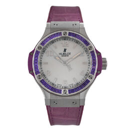 Pre-owned Hublot Big Bang Mother of Pearl Dial Unisex Watch 361.sv.6010.lr.1905