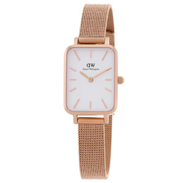 Daniel Wellington Quadro Quartz Eggshell White Dial Ladies Watch DW00100431