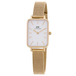 DW00100556 Daniel Wellington Quadro Ladies' Watch - White Dial, Gold-tone Hands