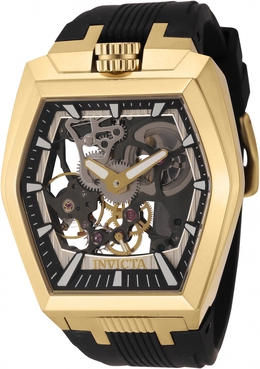 Invicta Akula Hand-Wound Black Dial Mens Watch 44018