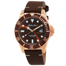 Mathey-Tissot Mathy Vintage Bronze Quartz Brown Dial Mens Watch h901bzlm