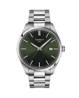 Классические часы Tissot PR100, 40 мм, зеленый 4910622 | green/silver