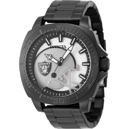 Invicta NFL Raiders Grey Dial Mens Watch 47869