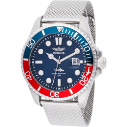 Invicta Pro Diver Mens Watch 47175 - Quartz Analog Blue Dial Pepsi Rotating Bezel