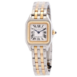 Cartier Panthere De Cartier Small Quartz Silver Dial Ladies Watch w2pn0013