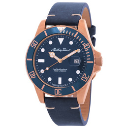 Mathey-Tissot Mathy Vintage Bronze Quartz Blue Dial Mens Watch h901bzlbu