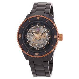 Rado Captain Cook Skeleton Automatic R32192152 - Men's Black Dial High-Tech Ceramic Watch