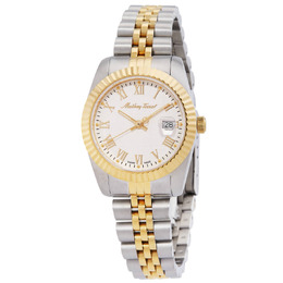 Mathey-Tissot Mathy III Roman Quartz White Dial Ladies Watch d810bbr
