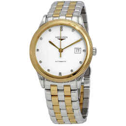 Longines Flagship Automatic Diamond White Dial Mens Watch l4.974.3.27.7