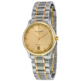 Longines Master Automatic Diamond Champagne Dial Mens Watch l2.628.5.37.7