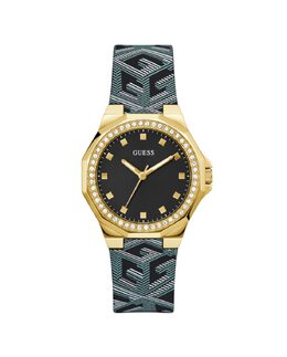 Женские часы Avril GW0598L2 из силикона, с черным ремешком Guess, черный 91661537240 | negro