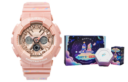 Женские часы Casio BABY-G, СОТРУДНИЧЕСТВО PINK-POP MART ba-130-4aprp | pink-pop mart collaboration
