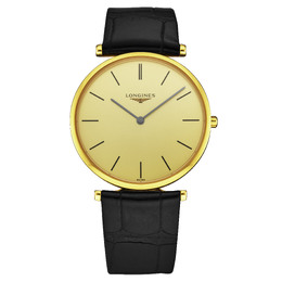 Longines La Grande Quartz Gold Dial Ladies Watch L4.755.2.32.2