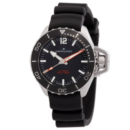 Hamilton H77455330 Mens Khaki Navy Scuba Automatic Black Dial Watch