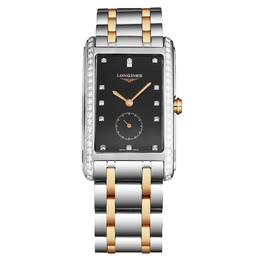 Longines DolceVita Quartz Diamond Black Dial Unisex Watch l5.755.5.59.7