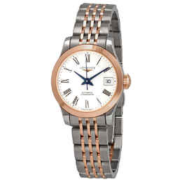 Longines Record Automatic White Dial Ladies Watch l2.320.5.11.7