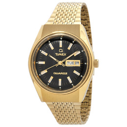 Timex TW2W62500VQ TW2W62500 Falcon Eye Quartz Mens Watch Black Dial Gold-tone Steel