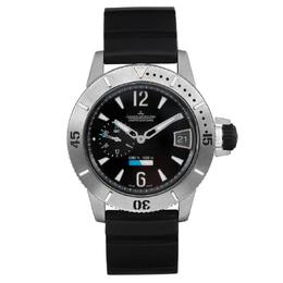 Pre-owned Jaeger-LeCoultre Master Compressor GMT Automatic Black Dial Mens Watch Q187T670