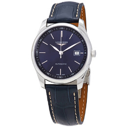 Longines The Master Collection Blue Dial Automatic Mens Leather Watch l27934922